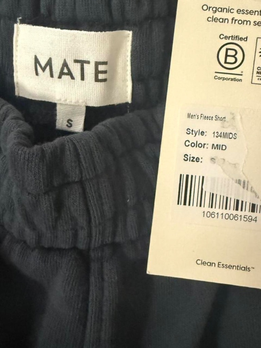 Mate The Label Mens Sweat Shorts - Picture 6 of 6